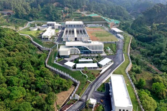 東南汽車城自來水廠建成，滿足了20余萬居民及工業(yè)園區(qū)生活生產(chǎn)用水需求。福州市水利局供圖