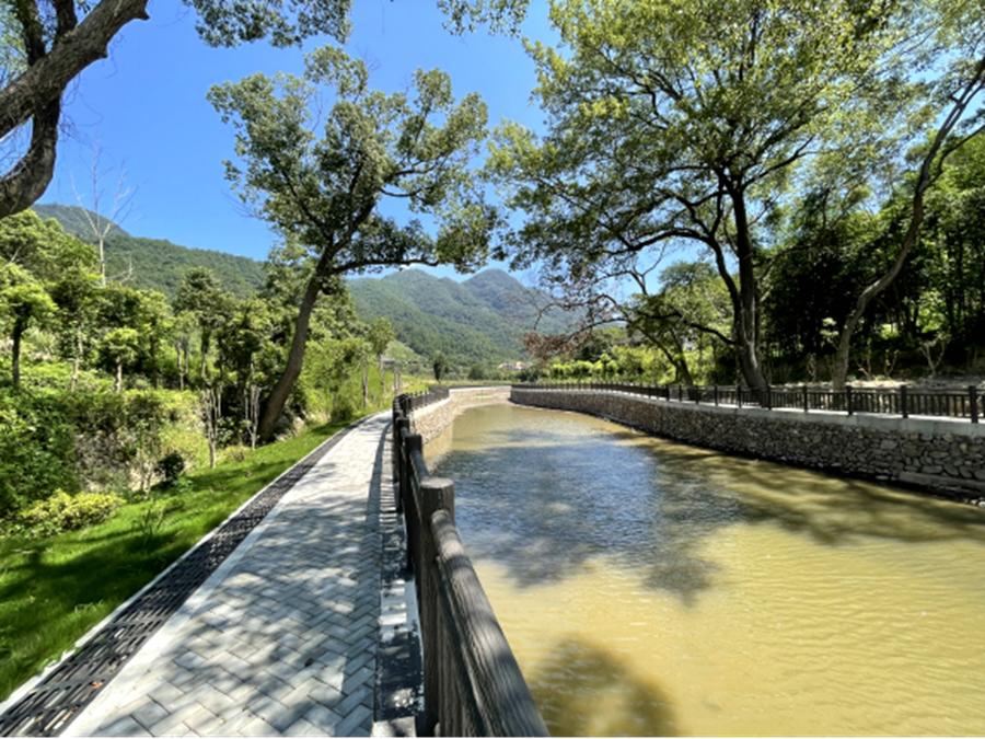 永泰縣大樟溪（坵演村至白杜村段）安全生態(tài)水系建設項目。福州市水利局供圖